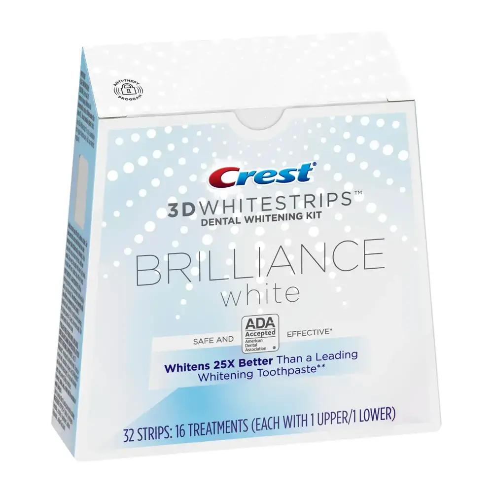 Bělicí Pásky Crest 3D Wthiestrips Brilliance White Kompletní Ošetření (16 sáčků)