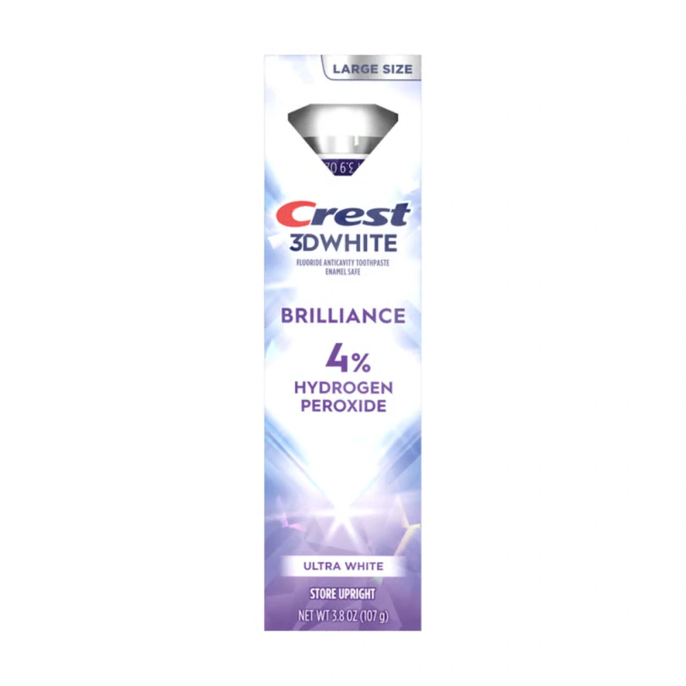 Bělící Zubní Pasta Crest 3D White Brilliance 4% Hydrogen Peroxide Ultra White 107g