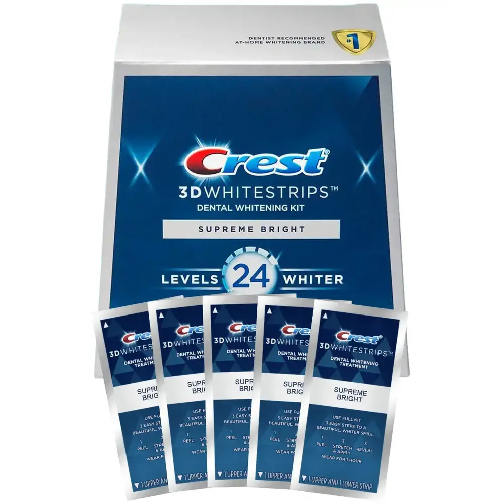 Bělicí Pásky Crest 3D Whitestrips Supreme Bright 10ks 5 sáčků