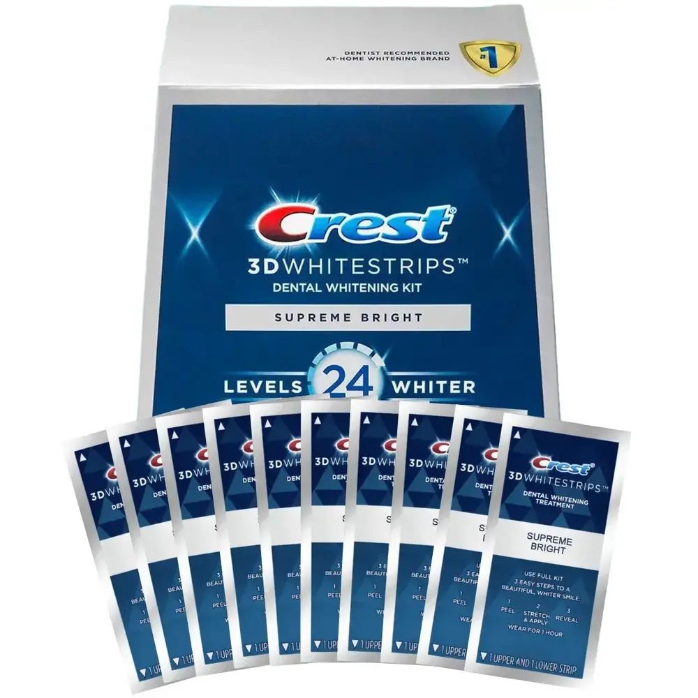 Bělicí Pásky Crest 3D Whitestrips Supreme Bright 20ks 10 sáčků