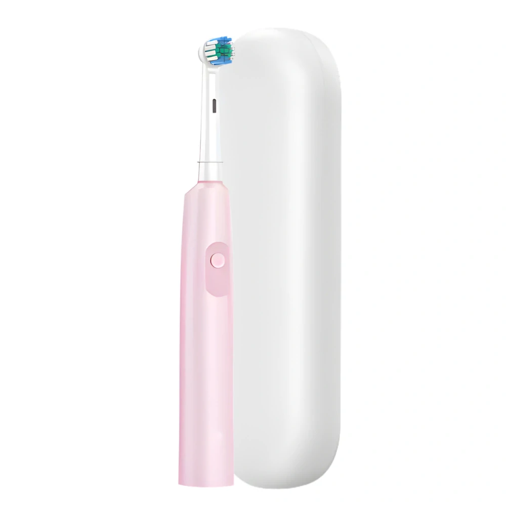 Elektrický zubní kartáček Deep Clean růžový + 4 hlavice