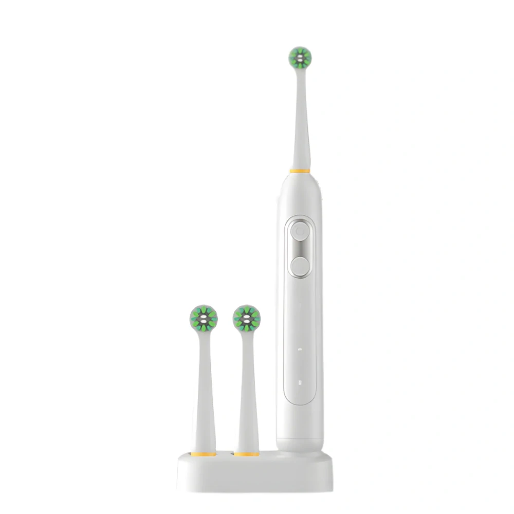 Elektrický zubní kartáček bílý + 2 hlavice + UV sterilizátor