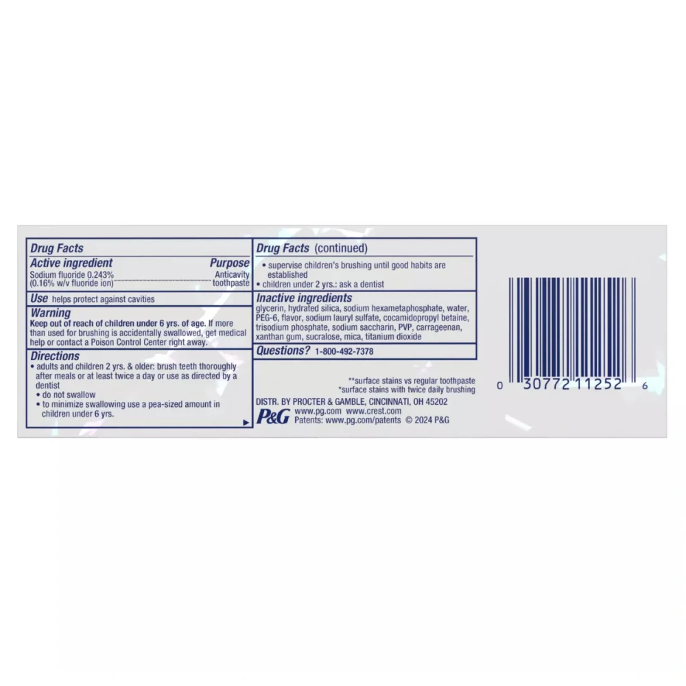 Bělící zubní pasta Crest 3D White Brilliance Vibrant Peppermint 130g
