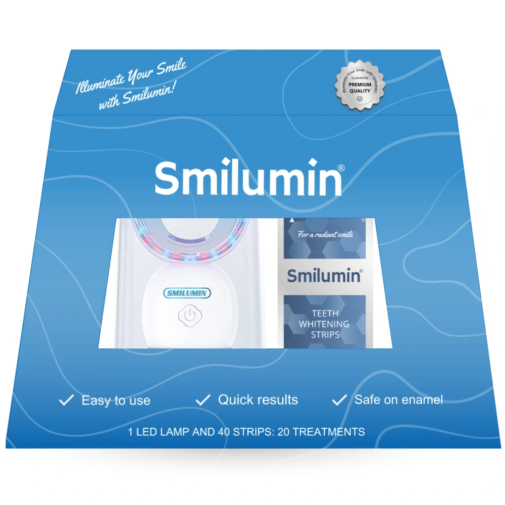 Smilumin Box – Bělení zubů s LED lampou a bělicími pásky