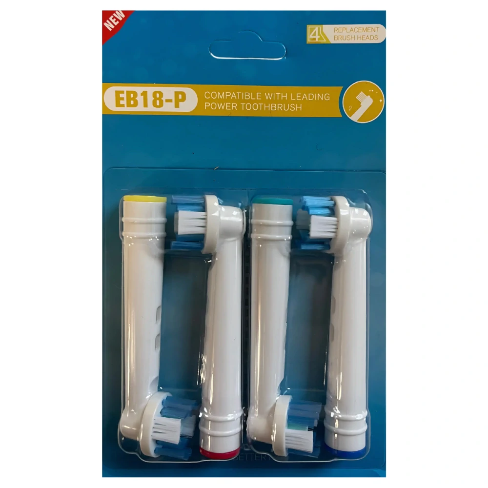 Sada 8 Náhradních Hlavic Pro Elektrické Kartáčky Oral-B – 4x EB18-P/4x EB58-X