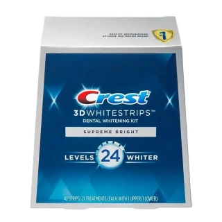 Bělicí Pásky Crest 3D Whitestrips Supreme Bright Kompletní Ošetření (21 sáčků)