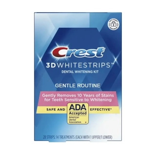 Bělicí Pásky Crest 3D White Gentle Routine Kompletní Ošetření (14 sáčků)
