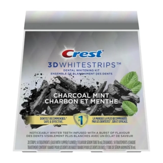 Bělicí Pásky Crest Brilliance White Charcoal Mint Whitestrips Kompletní Ošetření (14 sáčků)
