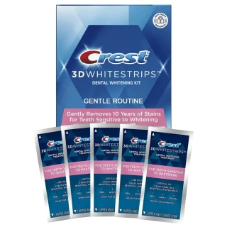 Bělicí Pásky Crest 3D White Gentle Routine 10ks 5 sáčků