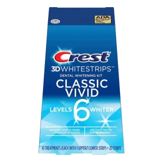 Bělicí Pásky Crest Classic Vivid 6 Levels Whiter Whitestrips Kompletní Ošetření (10 sáčků)
