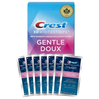 Bělicí Pásky Crest Gentle Doux Whitestrips Polovina Ošetření (7 sáčků)