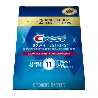 Bělicí Pásky Crest Glamorous White 11 Leves Whiter Whitestrips Kompletní Ošetření (8 sáčků)