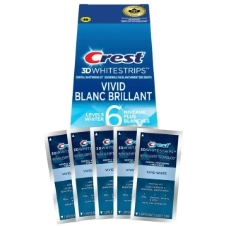 Bělicí Pásky Crest Vivid Blanc Brillant 6 Levels Whiter Whitestrips Polovina Ošetření (5 sáčků)