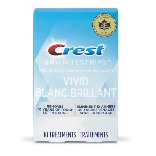 Bělicí Pásky Crest Vivid Blanc Brillant Whitestrips Kompletní Ošetření (10 sáčků)