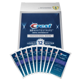 Bělicí Pásky Crest 3D Whitestrips Professional White 12 Levels Whiter Polovina Ošetření (10 sáčků)