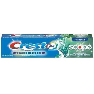 Bělící Zubní Pasta Crest Complete Plus Scope Active Fresh 155g