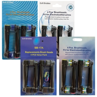Sada 16 Náhradních Hlavic Pro Kartáčky Braun Oral-B – SB-17A/SB-20A/SB-25A/SB-50A